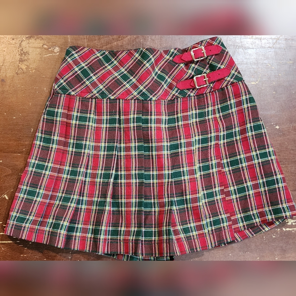 Vintage Plaid School Girl Skirt